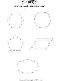 2D Shapes Tracing and Coloring