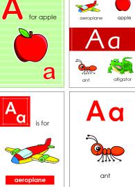 Alphabet Flash Cards - Flashcard Letter A