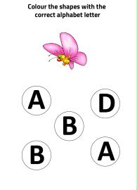 B for Butterfly - Practice Beginning Letter