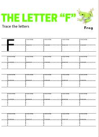 Capital Letter F - Practice Uppercase Letter Tracing