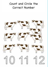 Circle the Correct Number up to 12 #1