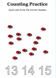 Circle the Correct Number up to 15 #1