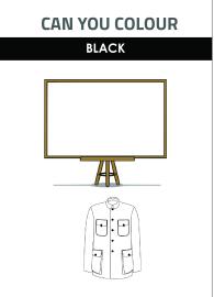 Art And Craft Worksheet: Color Black Worksheet