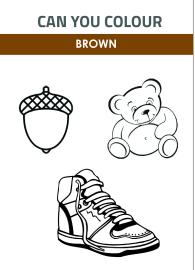 Art And Craft Worksheet: Color Brown Worksheet