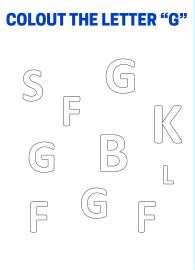 Color The Letter G - Capital Letter Recognition