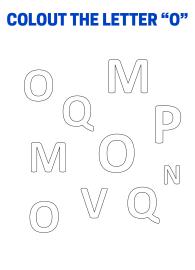 Color The Letter O - Capital Letter Recognition