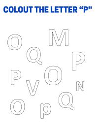 Color The Letter P - Capital Letter Recognition
