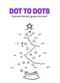 Connect the Dots - Christmas tree Dot to Dot 1 to 20