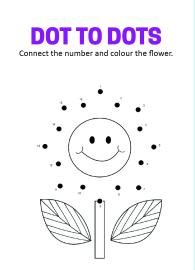 Connect the Dots - Flower Dot to Dot