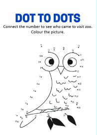 Connect the Dots - Owl Dot to Dot