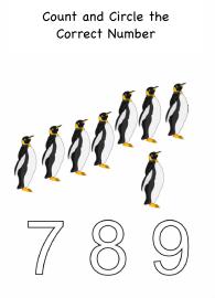 Count And Circle The Correct Number up to 9 #1