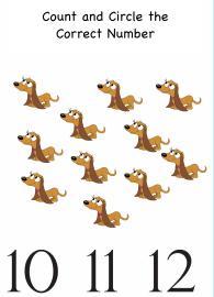 Count And Circle The Number up to 12