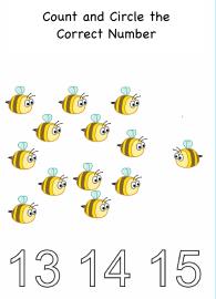 Count And Circle The Number up to 15