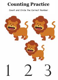 Count And Circle The Number up to 3