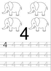Count and Trace 4 - Number Tracing