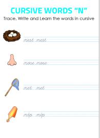 Cursive Writing Practice: Cursive Letters A-E