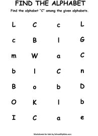 Find the Letter C - Find Alphabets