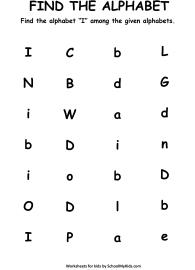 Find the Letter I - Find Alphabets