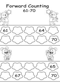 Forward Counting 61 to 70 #1