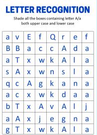 Identify Uppercase and Lowercase Letter A - Letter Recognition