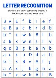 Identify Uppercase and Lowercase Letter B - Letter Recognition