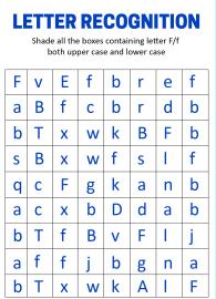 Identify Uppercase and Lowercase Letter F - Letter Recognition