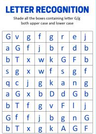 Identify Uppercase and Lowercase Letter G - Letter Recognition