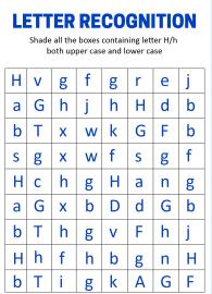 Identify Uppercase and Lowercase Letter H - Letter Recognition