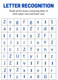 Identify Uppercase and Lowercase Letter I - Letter Recognition