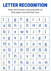 Identify Uppercase and Lowercase Letter J - Letter Recognition