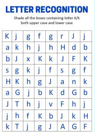 Identify Uppercase and Lowercase Letter K - Letter Recognition