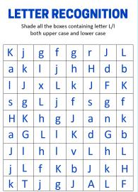 Identify Uppercase and Lowercase Letter L - Letter Recognition