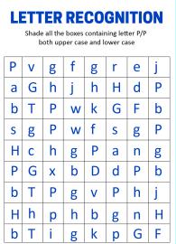 Identify Uppercase and Lowercase Letter P - Letter Recognition