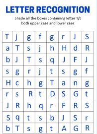 Identify Uppercase and Lowercase Letter T - Letter Recognition