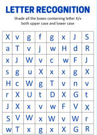 Identify Uppercase and Lowercase Letter X - Letter Recognition