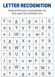 Identify Uppercase and Lowercase Letter Y - Letter Recognition