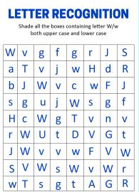 Identify Uppercase and Lowercase Letter W - Letter Recognition