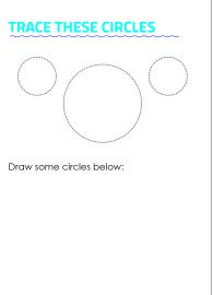 Learning Shapes - Trace and Draw a Circle