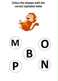 M for Monkey - Practice Beginning Letter