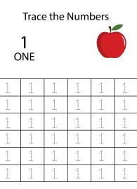 Number Tracing 1 - Count and Trace the Numbers