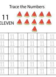 Number Tracing 11 - Count and Trace the Numbers