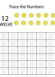 Number Tracing 12 - Count and Trace the Numbers