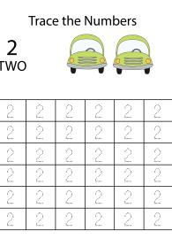 Number Tracing 2 - Count and Trace the Numbers