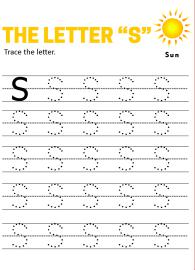 Practice Capital Letter S - Uppercase Letter Tracing