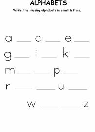 Small Letters - missing alphabet