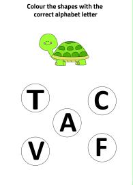T for Turtle - Practice Beginning Letter