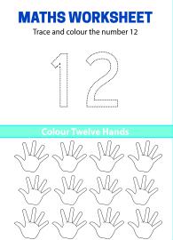 Trace, Count and Color Number 12