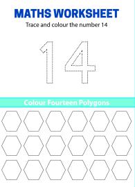 Trace, Count and Color Number 14