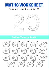 Trace, Count and Color Number 20