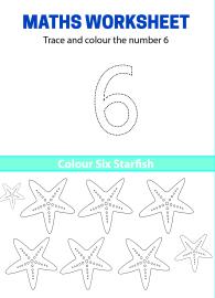 Trace, Count and Color Number 6